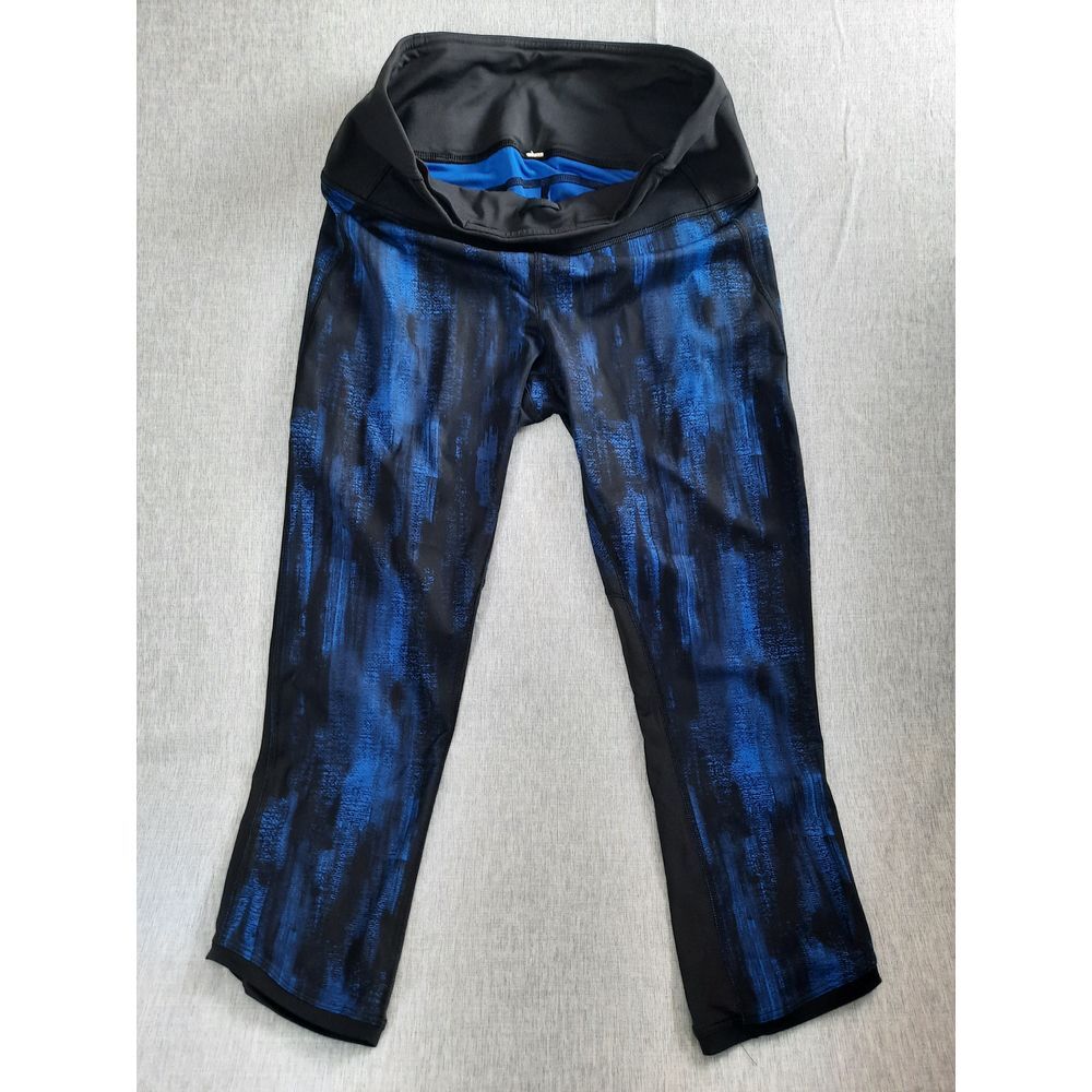 Lululemon Women 6 Stretch Waistband Performance Active Pull-On Capri Blue Pants